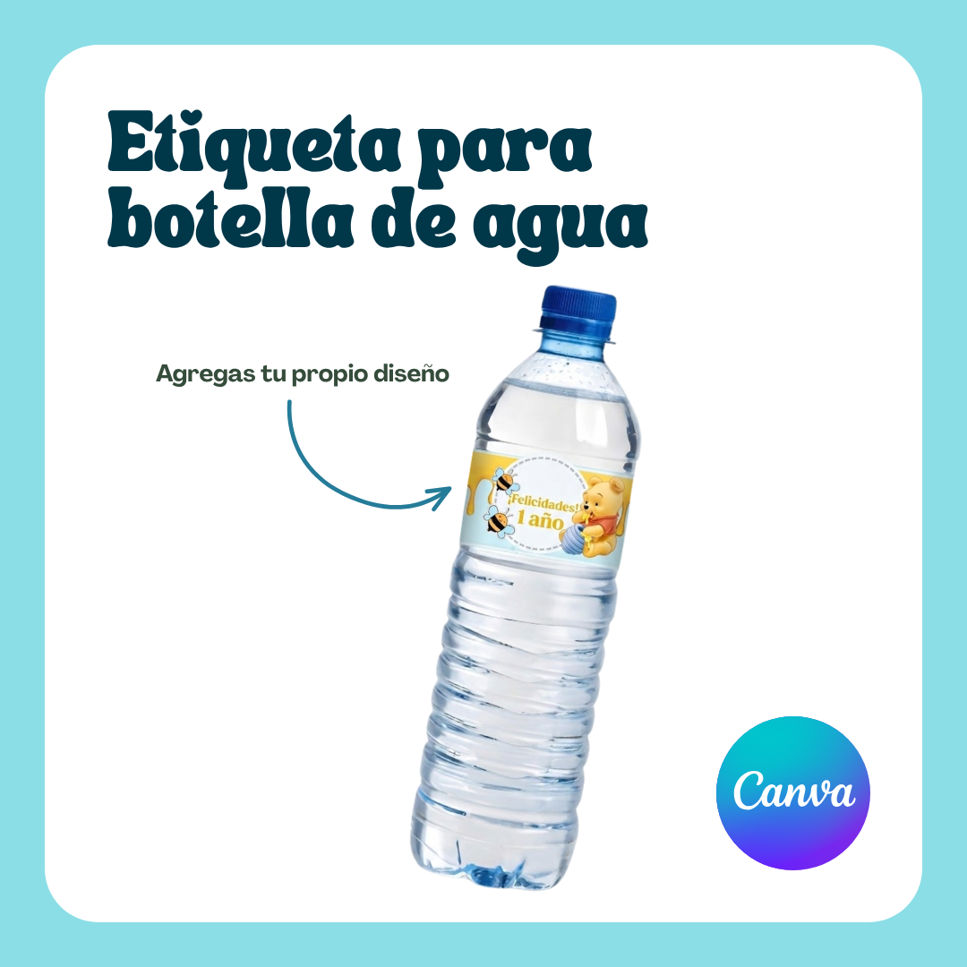 Plantilla: Etiqueta Botella Agua