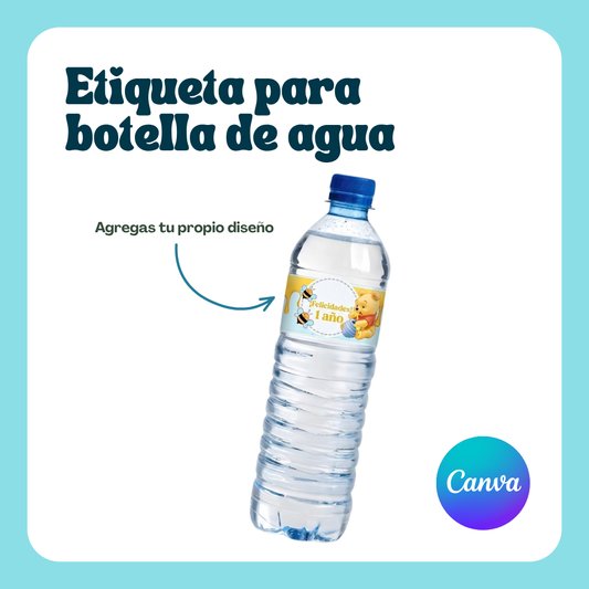 Plantilla: Etiqueta Botella Agua