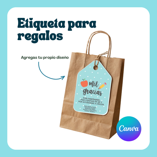 Plantilla: Etiqueta para Regalos