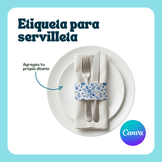 Plantilla: Etiqueta para Servilleta