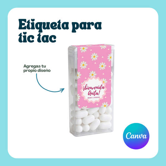 Plantilla: Etiqueta Tic Tac