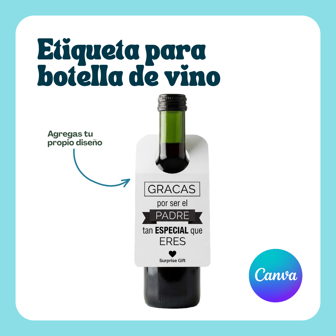 Plantilla: Etiqueta para Vino