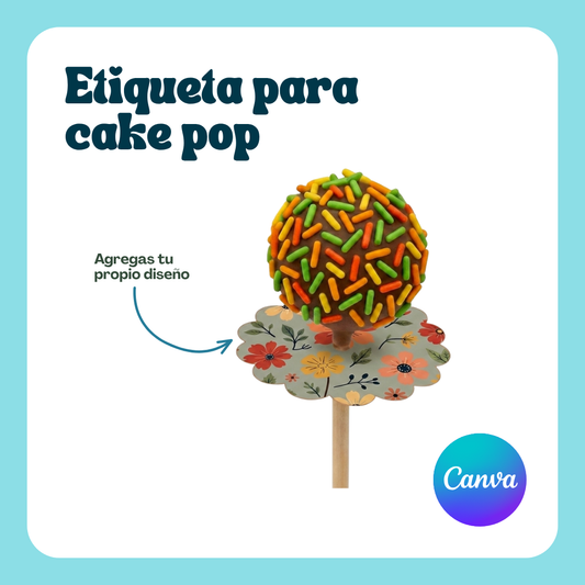 Plantilla: Etiquetas para Cake Pop