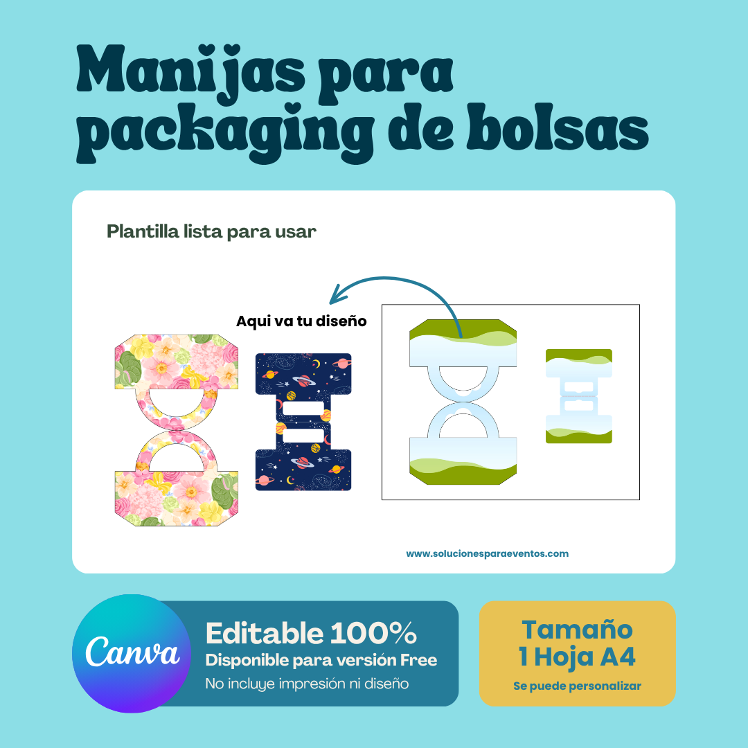 Plantilla: Manijas para Bolsa