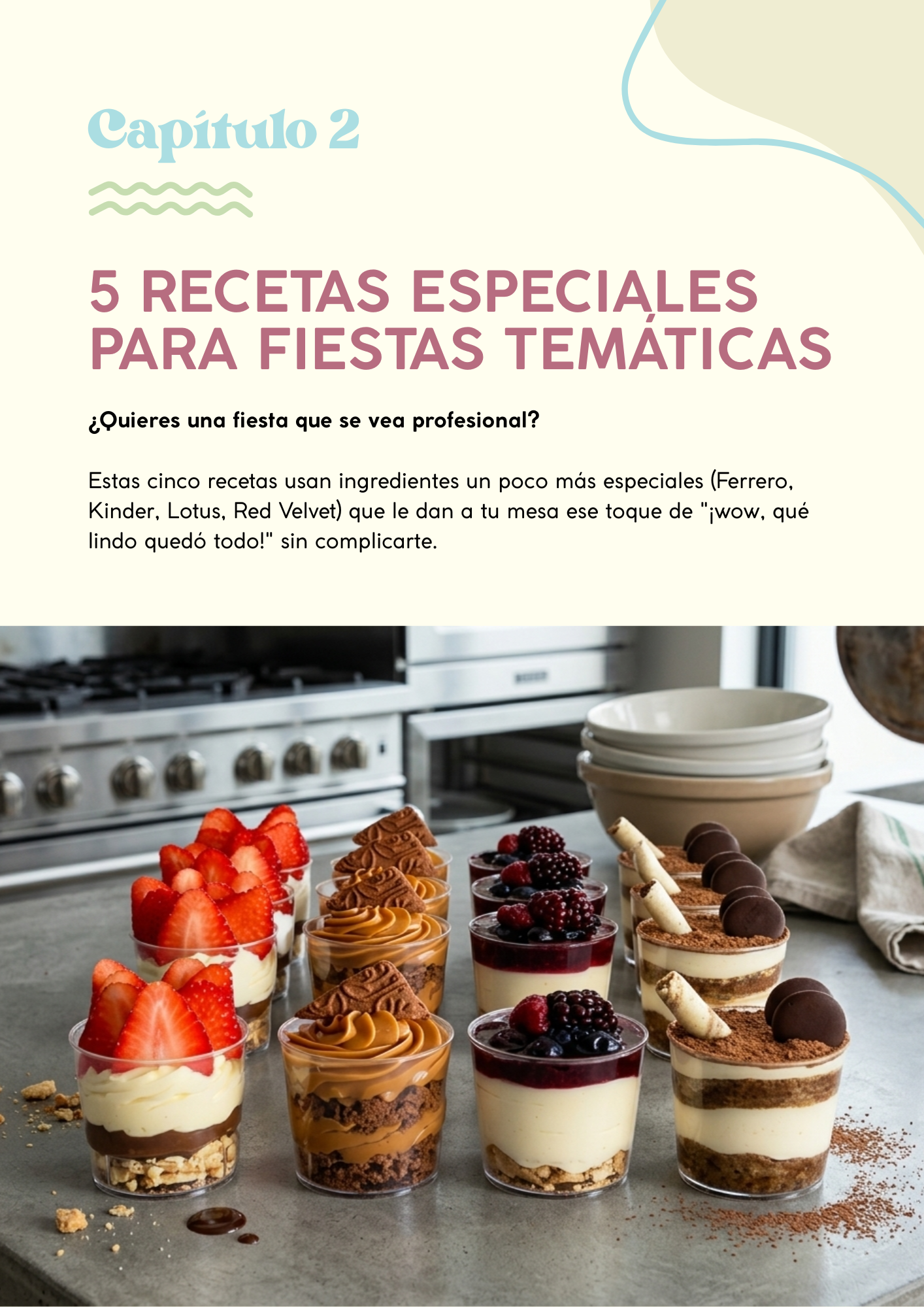 Fiestas en Casa: Postres en Vaso