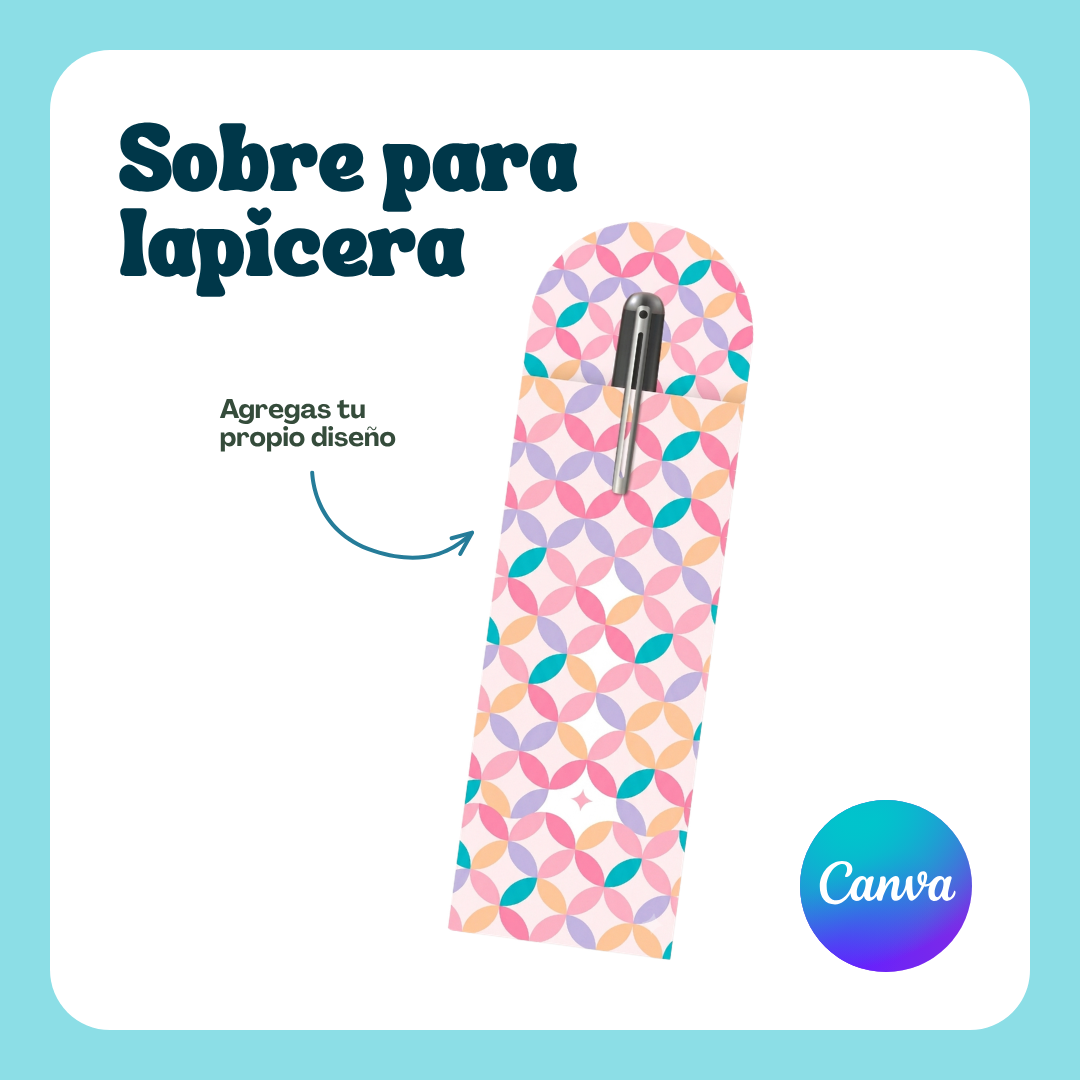 Plantilla: Sobre para Lápices