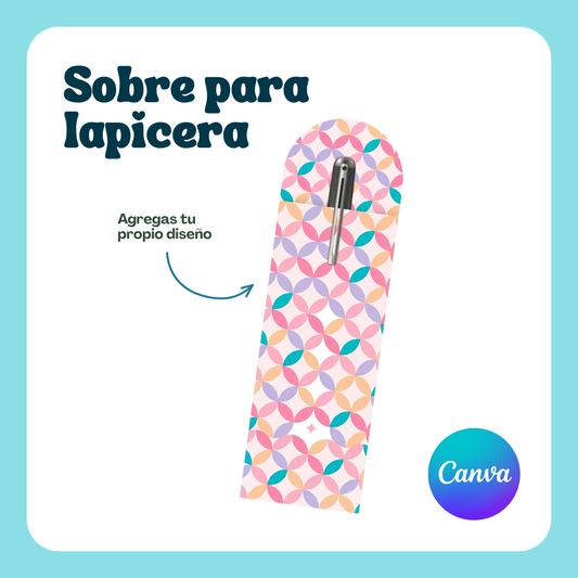 Plantilla: Sobre para Lápices