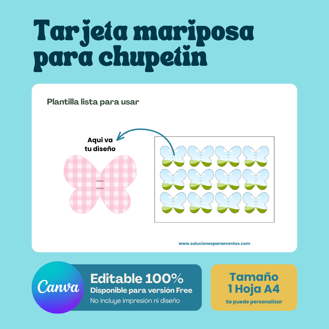 Plantilla: Tarjeta para Chupetín