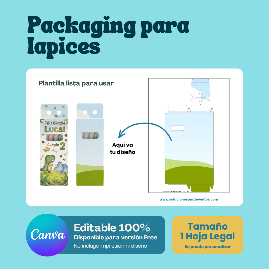 Plantilla: Packaging para lapices
