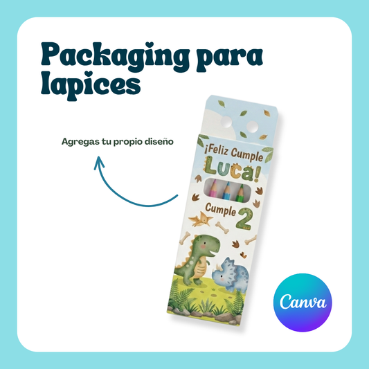 Plantilla: Packaging para lapices